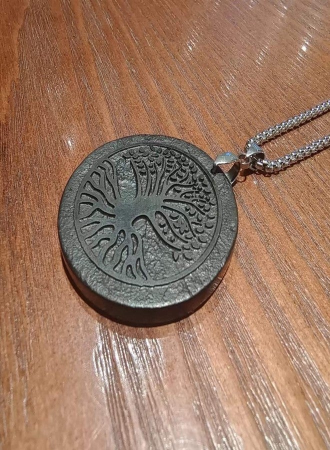SZFMSWE Shungite Necklace Tree of Life Shungite Stone Pendant - Image 2
